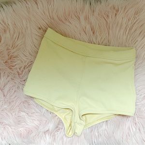 Billabong + Wrangler Collab Swimsuit Bottoms High Rise High Waist Medium Yellow